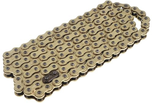 IGM cadena dorada 415x122 reforzada con eslabón maestro – compatible con Hercules Prima, Zündapp, Sachs, Kreidler, Puch, KTM, DKW Mofa