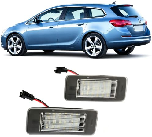 H/P LED Kennzeichenbeleuchtung Nummernschildbeleuchte für Astra J Caravan Zafira Tourer C P12