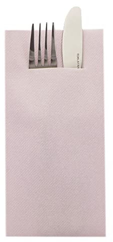 Sovie HORECA Besteckserviette in ALTROSA aus Linclass Airlaid, 40 x 40cm, 1/8 Falz, 75 Stück, Hochwertig Praktisch Hygienisch für Gastronomie Catering