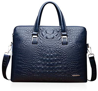 NICOLE & DORIS Damen Handtasche Mode Krokodilmuster Schultertaschen 2-Teiliges Set Umhängetasche Mann Businesstasche Frauen PU Leder Arbeitstasche
