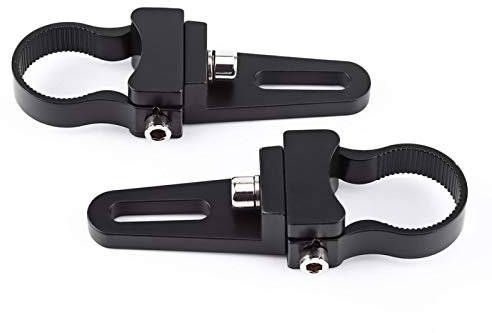 Abrazaderas de soporte de montaje de barra de toro de aluminio, tubo de 1 -3 Abrazaderas de soporte de montaje de barra de toro/antivuelco Soporte LED Luz de trabajo todoterreno (1,25 )