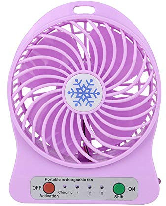 KANKOO Usb Desk Fan Battery Desk Fan Fans Desk Desk Fan Oscillating Electric Desk Fan Table Fans For Home Quiet Desk Fan Mini Desk Fan Usb Table Top Fan purple