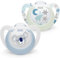 NUK Star Baby Dummy | 0-6 Months | Day & Night Soothers | BPA-Free Silicone | Blue Koala | 2 Count