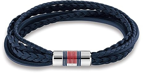 Tommy Hilfiger Jewelry Lederarmband für Herren Marinblaues - 2790427