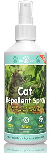 KinderPet® Cat Repellent Spray Stop Cats Anti Fouling Cat Deterrent Stop Fouling Pooping Peeing Urinating Scratching Eucalyptus Lime Peppermint 250ml