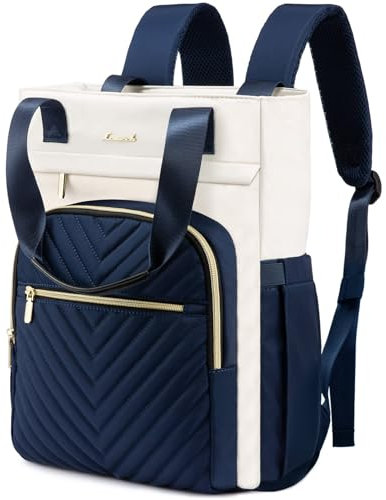 LOVEVOOK Rucksacktasche Damen 2 in 1 Handtasche 15.6 Zoll Laptop Backpack Women mit Laptopfach Schulrucksack Mädchen Teenager Wasserdicht Tagesrucksack Casual Daypacks für Uni Reise Arbeit