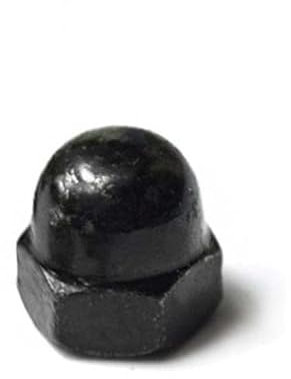 2-20 Stück Messing Hutmutter Stahl mit schwarzen Edelstahl Hutmuttern M3 m4 m5 m6 m8 m10 m12 Hutmutter Eichel Dome Head Sechskantmuttern-m10 2 Stück, Stahl mit Schwarz