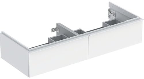 Geberit iCon Unterschrank für Doppelwaschtisch, 2 Schubladen, 118,4x24,7x47,6 cm, 502314, 502.314.01.3, Farbe: weiß/lackiert matt