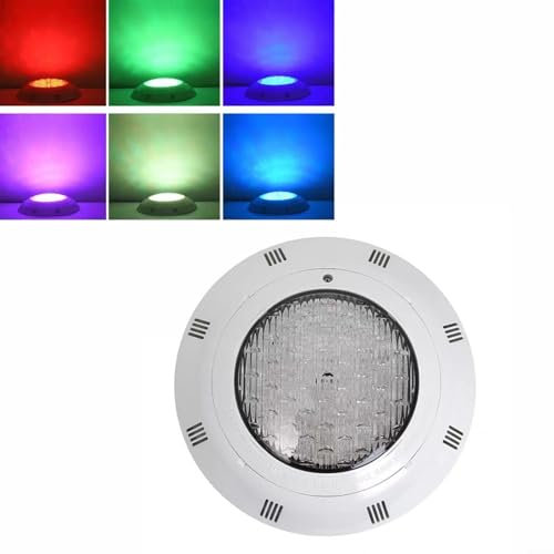 PETSTIBLE Unterwasser-Pool-Beleuchtung, RGB7-Farb-LED, wasserdicht, mit RF-Fernbedienung, IP68, für Dusche, Aquarium, Urlaubsdekoration (25 W)