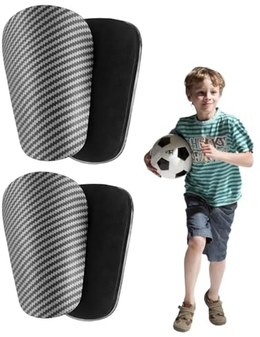 4er-Pack Fußball-Schienbeinschoner, Mini-Schienbeinschoner, Schienbeinschoner für Kinder und Männer, ultraleichte Stoßdämpfung, kleine Schienbeinschoner für Jungen, Mädchen und Erwachsene