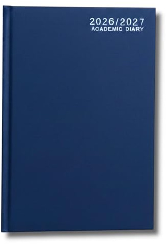 2026-2027 A4 Week TO View Mid Year Academic Diary Student Teacher Planner (A4 Wtv Blue)