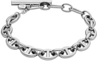 Fossil Damenarmband aus Edelstahl mit Karabinerverschluss