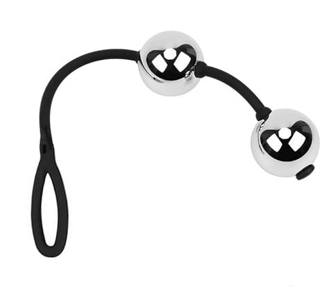 Linman Stainless Steel Analkugeln Analplug Kommt mit 2 Metallkugeln Masturbator Gravity Ball Anus Vaginal Trainer Adult Erotik Sensory Toys sexspielzeug Männer und Frauen Paare schwule（S）
