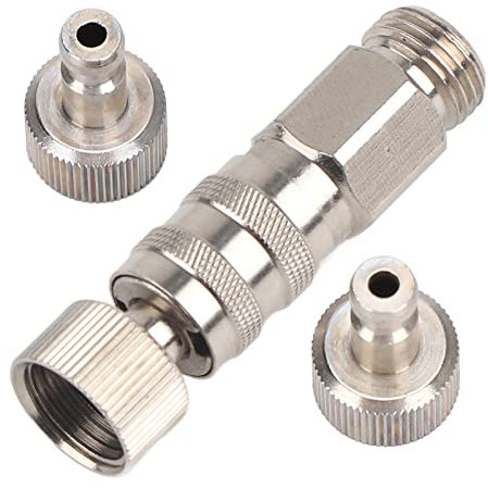 ANKROYU Brass Airbrush Adapter Set, Air Line Connectors, Couplings Coupler Plug Kit, Adjustment Valve Airbrush Accessories for Compressors Pneumatic Tools