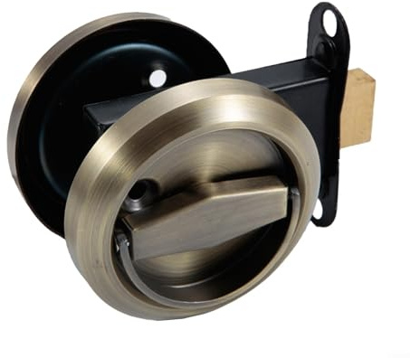 Serratura da incasso con struttura in acciaio inox, diametro 75 mm, facile da usare su varie porte, colore: blu