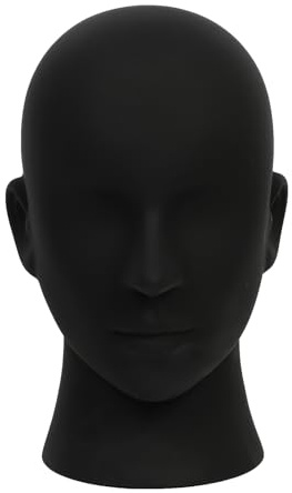 Tcwuzick Male Mannequin Head Professional Manikin Head for Display Wigs Hats Headphone Mask Sunglasses Jewelry and Scravat Display Stand (L20YH)