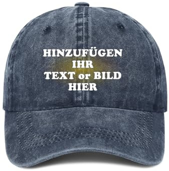 ROHBVMN Basecap personalisiert mit Foto/Logo/Text | Klassische Trucker-Kappe selbst gestalten | personalisiertes Baseball Cap für Männer Frauen | Mesh Cap Verstellbar Herren Damen