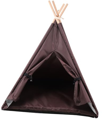 Homoyoyo Oxford Cloth Pet Teepee Dog Tent Indoor Sleeping Bed for Small Dogs and Cats Portable Cozy Shelter for Secure Rest and Outdoor Use