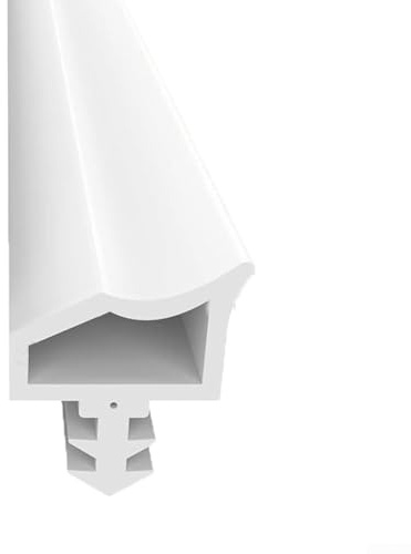 Joint de cadre de porte en caoutchouc blanc de 15 m pour isolation phonique, boudin de porte résistant à l'humidité, facile à installer pour portes d'appartement en bois