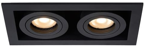 LUCIDE CHIMNEY - Einbaustrahler - 2xGU10 - Schwarz