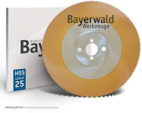 Bayerwald - HSS PVD Gold NE Kreissägeblatt/Serie 15.25 - Für Aluminium Kupfer/Messing und andere NE Metalle (Ø 370 mm x 40 mm x 190 Z)