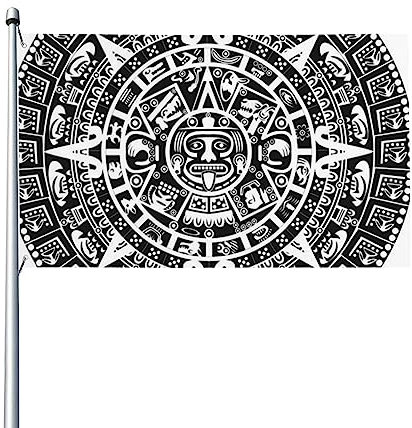 Evanem Maya-Ende der Welt, bedruckte Flagge, 90 x 150 cm, für den Außenbereich, dekorative Flagge, Standard-Flagge mit Messingösen für Hof, Garten