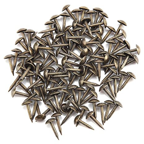 100Pcs Nägel, Thicken Eisen Nägel Fasteners Zuverlässige robuste Metall-Nägel für verschiedene Projekte Heavy Duty Vielseitig Hardware Lage Ideal für Zimmerei, Polsterung, DIY-Projekte (6 * 12MM)