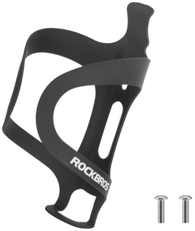 ROCKBROS Flaschenhalter Fahrrad Getränkehalter Aluminiumlegierung Leicht | Trinkflaschenhalter Getränkehalter Wasserflaschenhalter MTB Rennrad Schwarz