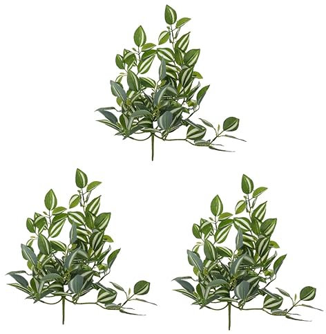 Alipis 3pcs Realistic Fake Rattan Wall Hanging Ornament for Home Decor Lifelike Greenery Decoration for Living Room Bedroom Garden and Party Settings