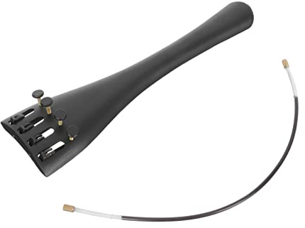 TOYANDONA Saitenhalter für Cello aus Aluminiumlegierung Ersatzteil für Cello Kompatibel als Ersatz für Alte oder Defekte Saitenhalter mit Integrierten Feinstimmern für Einfaches Stimmen