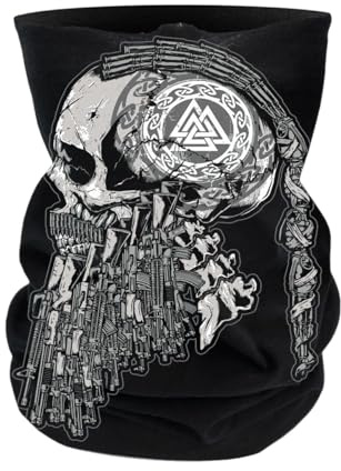 SONS OF ODIN Schlauchschal Halstuch Götterdämmerung Runen Odins Krieger Wikinger Totenkopf