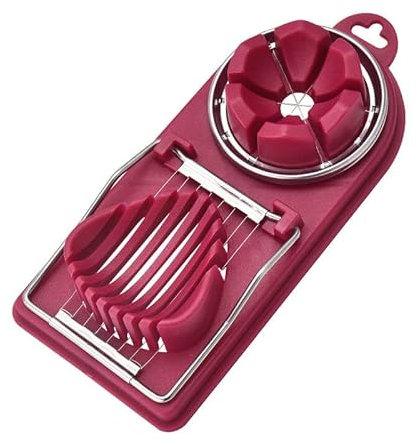 Egg Cutter Kitchen Accessories Stainless Steel Fruit Egg Slicer Cool Gadgets Tools Items Home Cooking Utensils Vegetable Bento Professional and Attractive