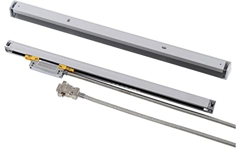Lectura digital KA500 120 170 220 270 320 370 420 470 520mm 0.001mm Escala lineal delgada KA-500 Codificador óptico pequeño y delgado de 1um for torno para fresadora DRO(Color:KA500-1um-320mm)