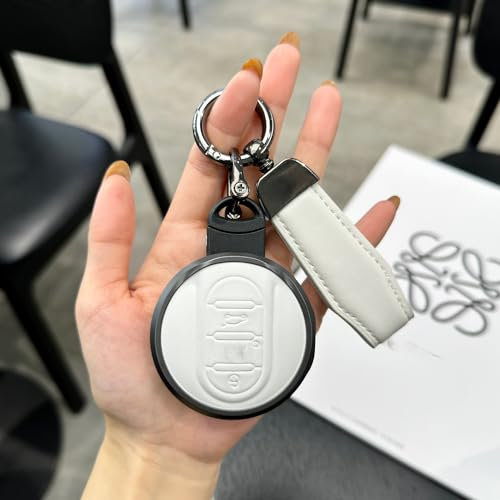 OPBVXQ Autoschlüssel Hülle für BMW MINI JCW countryman2024 CLUBM ANCOOPERF, Klappschlüssel Etui Gehäuse Fernbedienung Schutzhülle Auto Schlüssel Hybrid Schlüsselhülle Damen Männer, S