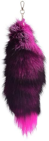 Nocyclonic FuchsschwanzFuchsschwanz Anhänger etwa 40cm,fox tail,Fell Schwanz Keychain fox tail keychain Auto Schlüsselketten Anhänger Weich Flaumig Dicht Dekoration (K)