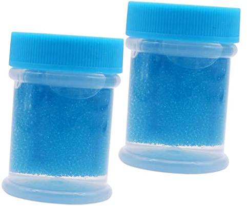 Kunststoff Reiniger 2 für 40ml Blau, Boxen Wimpernverlängerungspinzetten | Pinzettenreinigungsset für Beauty Salon und Home Use, Entfernt Klebrige Rückstände Wimpern Kleber Entferner