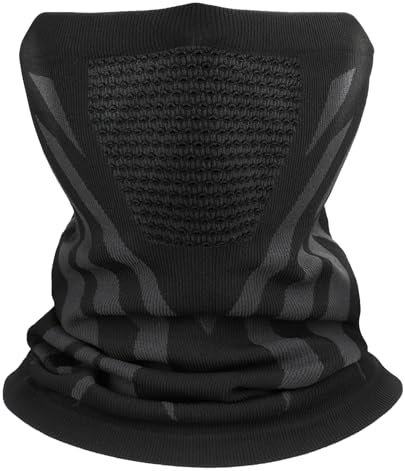 Kiiwah Schlauchschal Herren Winter Winddicht Halswärmer Elastisch und Atmungsaktiv Multifunktionstuch Loop Schal Damen Herren Halstuch für Motorrad Laufen Wandern Radfahren