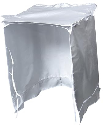 OSALADI Washing Machine Cover in Silver Designed As Sunscreen and Protector for Washer and Dryer for Outdoor Use and Load Large Scenarios