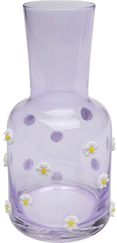 Carafe Party violette fleurs Kare Design
