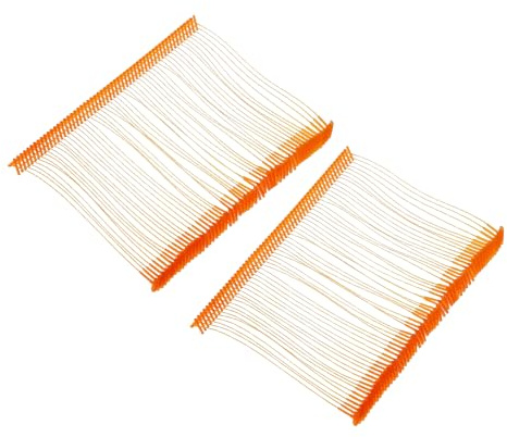 QUARKZMAN 1000 Stück Etikettierpistole Heftfäden Sicherheitsfäden, 75mm Standard für Etikettierpistolen, für Kleidung Etikettierung und Textil Karton Tag (Orange)