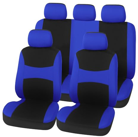 Auto Sitzbezüge Sets Für Dacia Duster 3 | Hybrid | 2024 2025|Dacia Duster 3 | Hybrid | 2024 2025, Atmungsaktiv Verschleißfest Bequem Sitzkissen Zubehör,D Blue