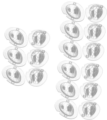 Garneck 9 Juegos molde de chocolate copa doble moldes planchas de asar planchas para asar molde de galletas para el hogar molde de en forma de huevo el plastico