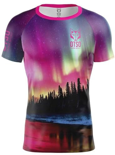 Camiseta Manga Corta Hombre - Auroras boreales