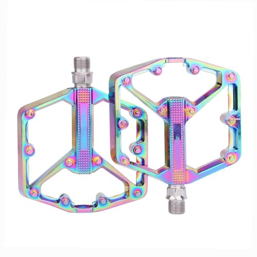 MEXITAL Pedali per bicicletta, in alluminio, con cuscinetti a sfera industriali, antiscivolo, 9/16, per e-bike, mountain bike, BMX, bici da corsa