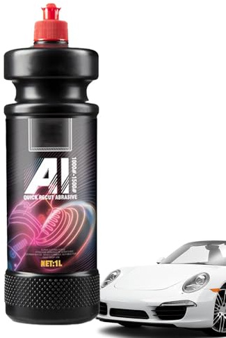 Pâte abrasive – 1000 ml – Nettoyant anti-rayures professionnel et rapide | Formule à base d'eau pour enlever les rayures, produit d'entretien de voiture pour véhicules, camions et camping-cars