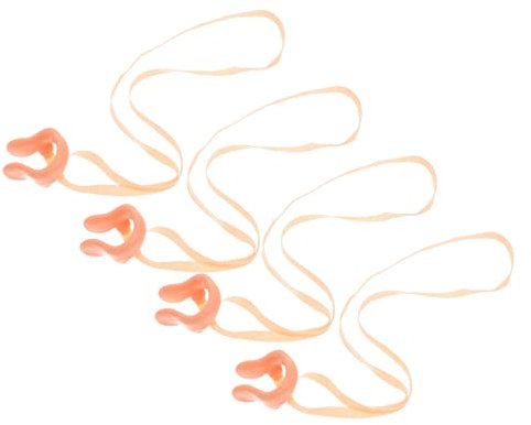 DINHEAROM 4stücke Teiliges Schwimm-silikon-nasenclip Elastischem Band Weicher Nasenschutz Für Junge Mädchen Und Erwachsene Reißfest Und Komfortabel Verhindert Verrutschen Beim Schwimmen