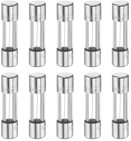 QUARKZMAN 10 Stück Sicherungen 5A 250 Volt Schnellauslösende Glas
