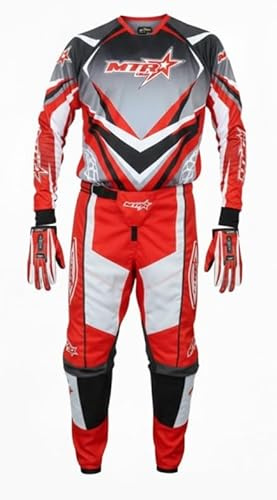 Equipación motocross infantil MTR camiseta pantalón y guantes