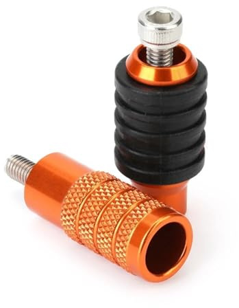 SRKATI Convient pour 1290 Super Duke GT 1290GT Moto Levier de changement de vitesse Talon Peg Pédale de frein Orteil Marchepied Plaque Changement Alliage d'aluminium Leviers Sélecteurs(1 Set Orange)
