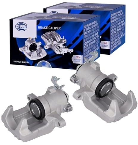 2x Hella Bremssattel Hinterachse | 8AN 355 783-731 + 8AN 355 783-741 passend für Golf 5 6 A3 Altea Leon